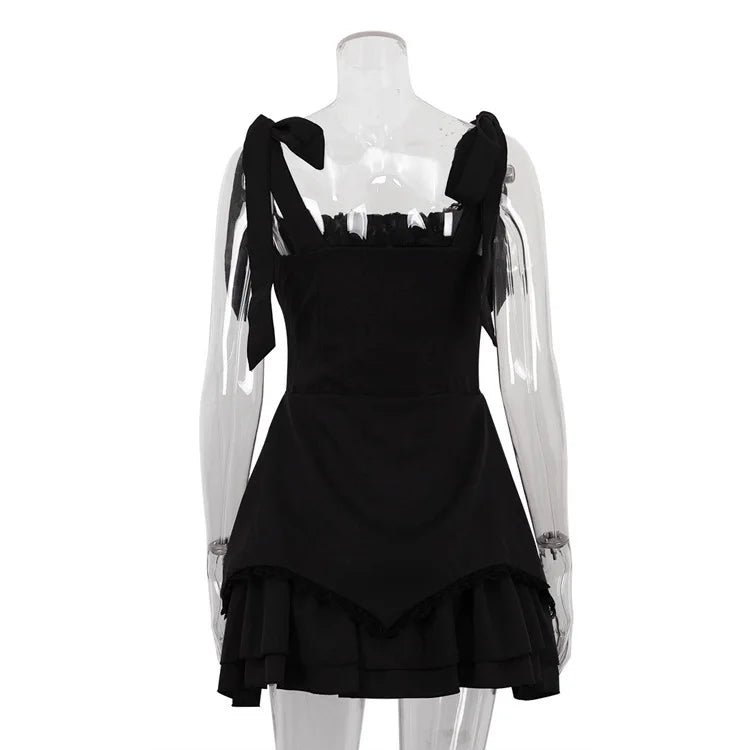 Sleeveless Ruffled Sexy Mini Dress