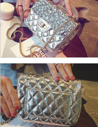 Classic Versatile High-end Diamond Lattice Bag