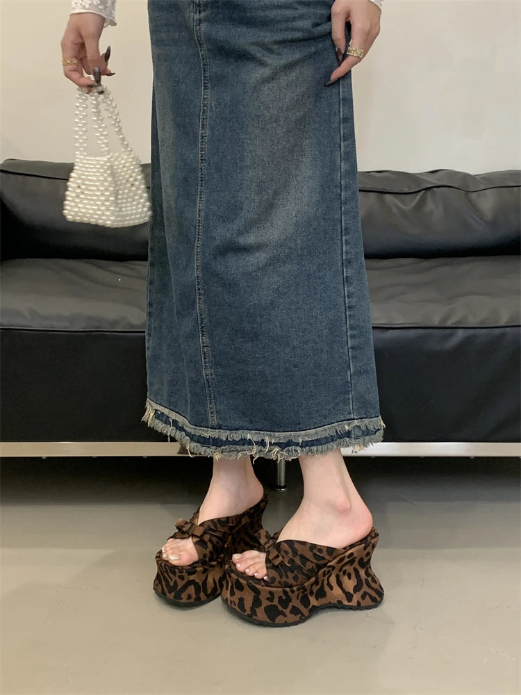 Feral Chic Bow Platform Mules