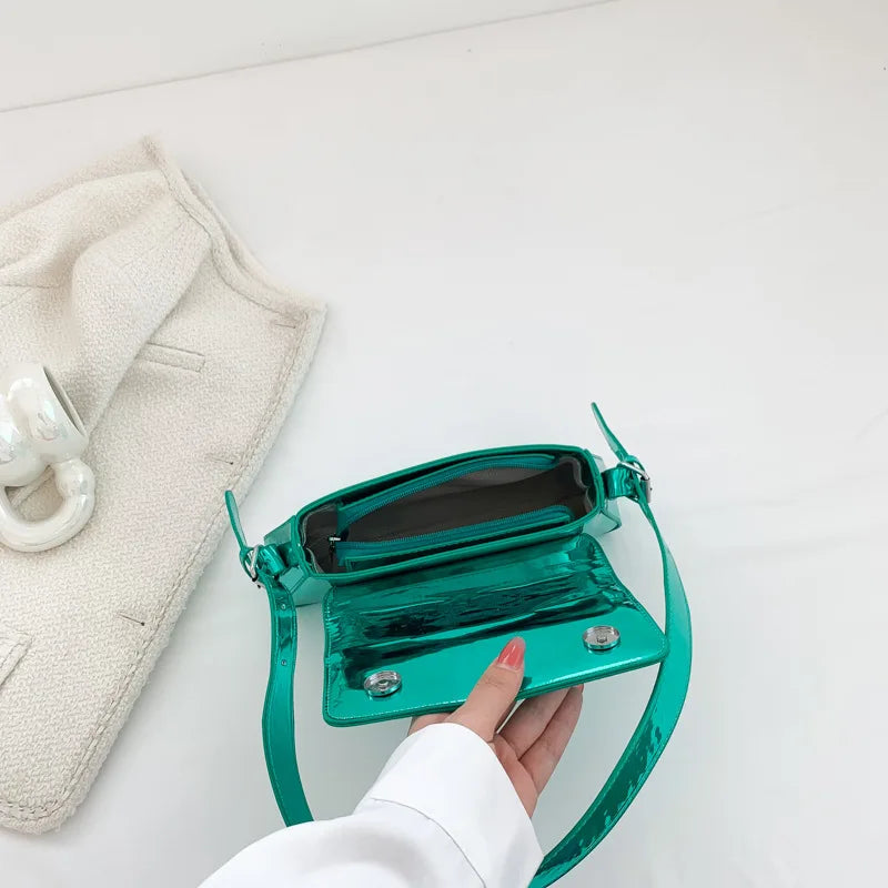 Liquid Metal Mini Shoulder Bag