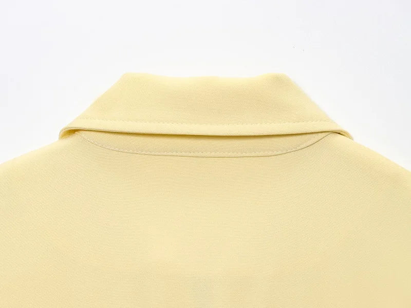 Short Sleeve Zipper Cropped Jacket