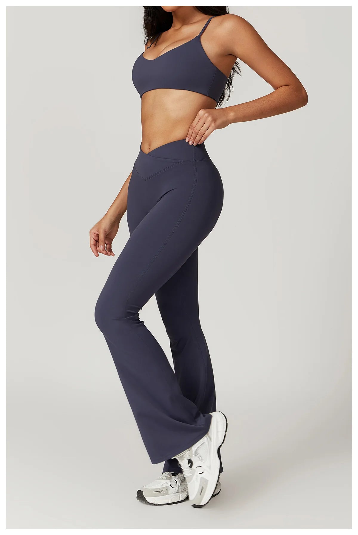 Short Sleeve Gym Crop Top High Waist Legging Set
