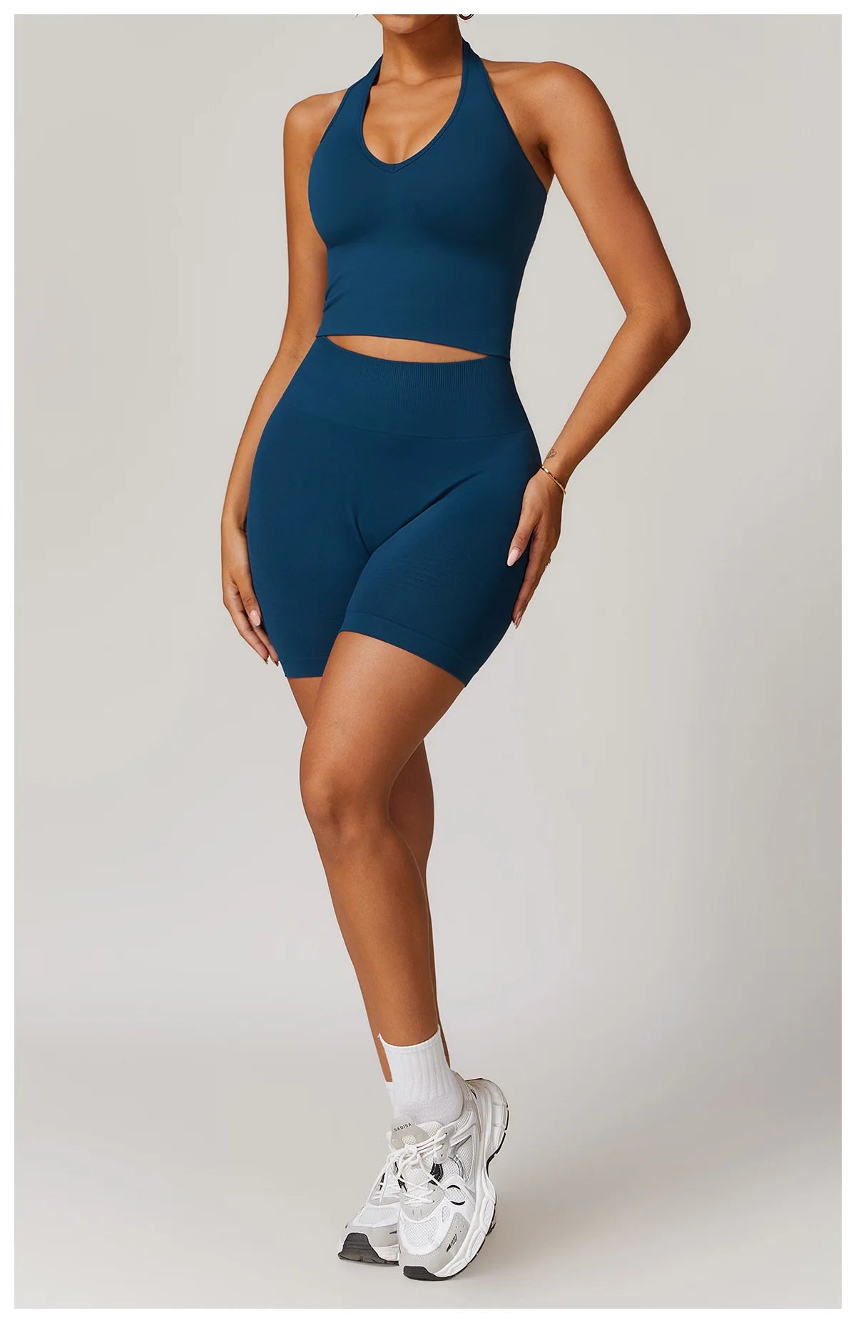 2pcs Seamless Yoga Short / Leggings Set