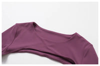 Crop Top Long Sleeve Leggings Set