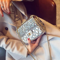 Classic Versatile High-end Diamond Lattice Bag