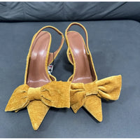 Slingback Butterfly-knot  Pointed toe Thin Heels
