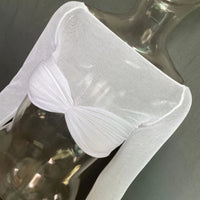 See Through Mesh Crop Top