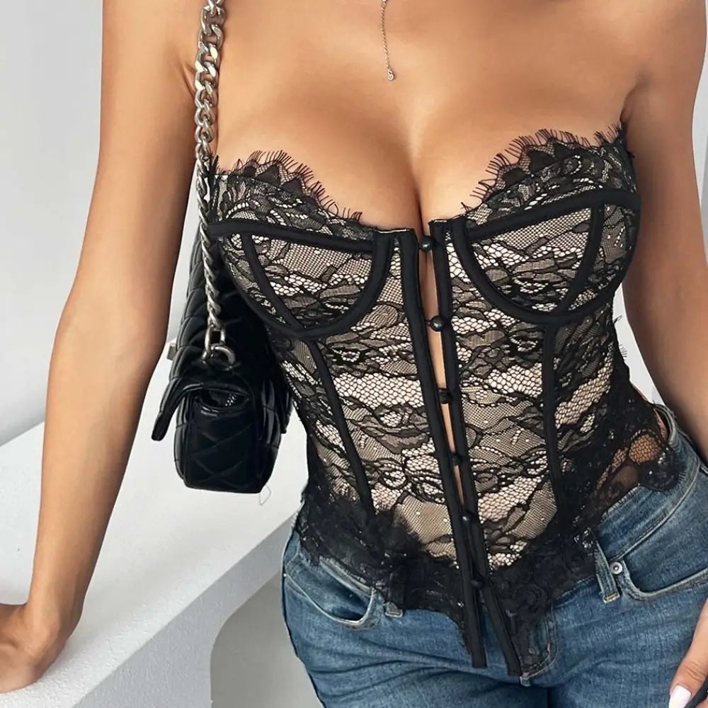 Ruining Hearts Lace Corset