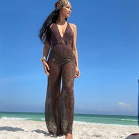 Sequin Wide Leg Pants