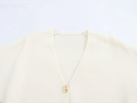 Short Sleeve Knitwear Cropped Cardigan