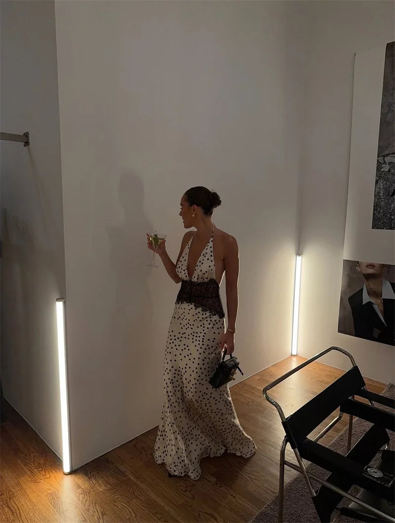 Polka Dot Passion Lace Maxi