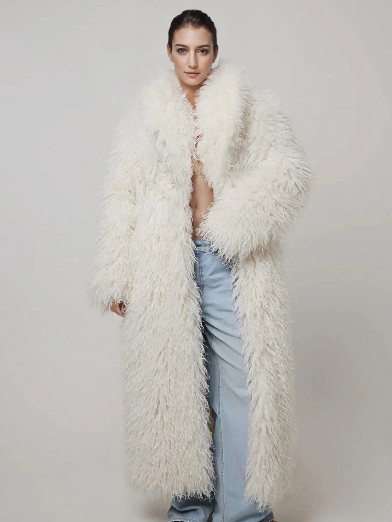 Snowfall Drama Maxi Coat