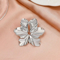 Big Metal Flower Shape Stud Earring