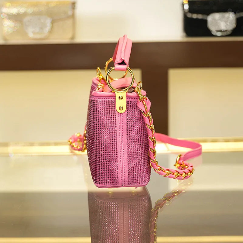 Top handle Crystal Handbag