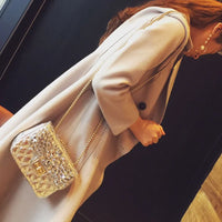 Classic Versatile High-end Diamond Lattice Bag