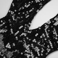 Noir Obsession Sequin Maxi Dress