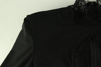 Late Night Lace Hollow Out Mini Dress