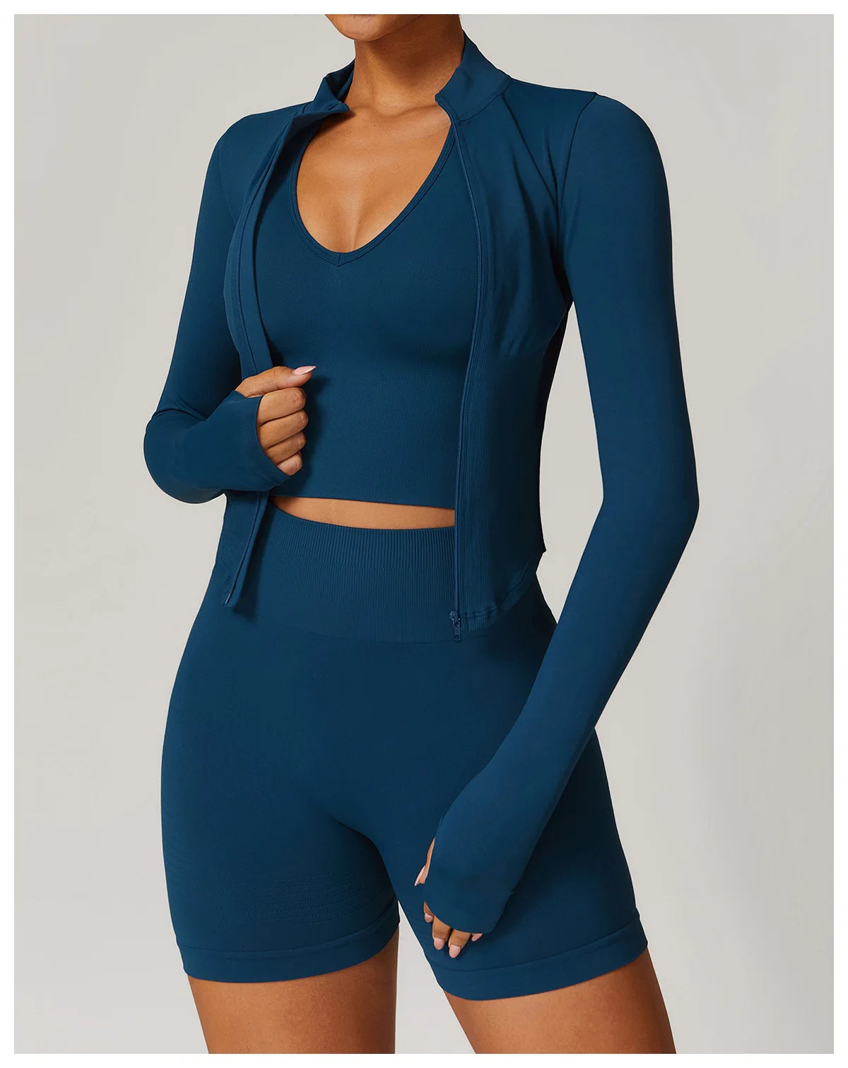 2pcs Seamless Yoga Short / Leggings Set