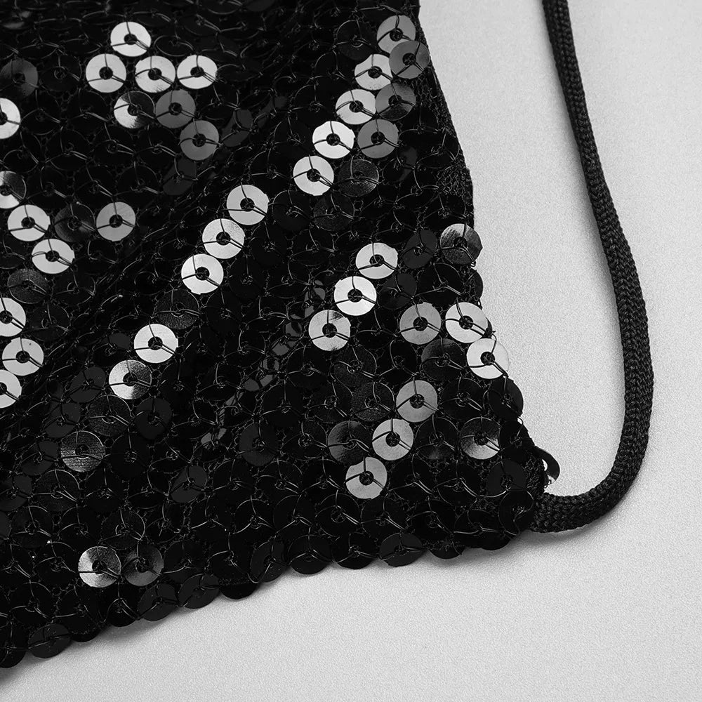 Noir Obsession Sequin Maxi Dress