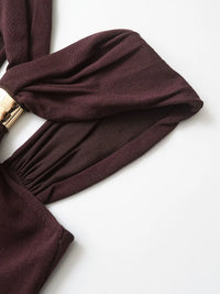 Halter Gold Ring Sleeveless Top