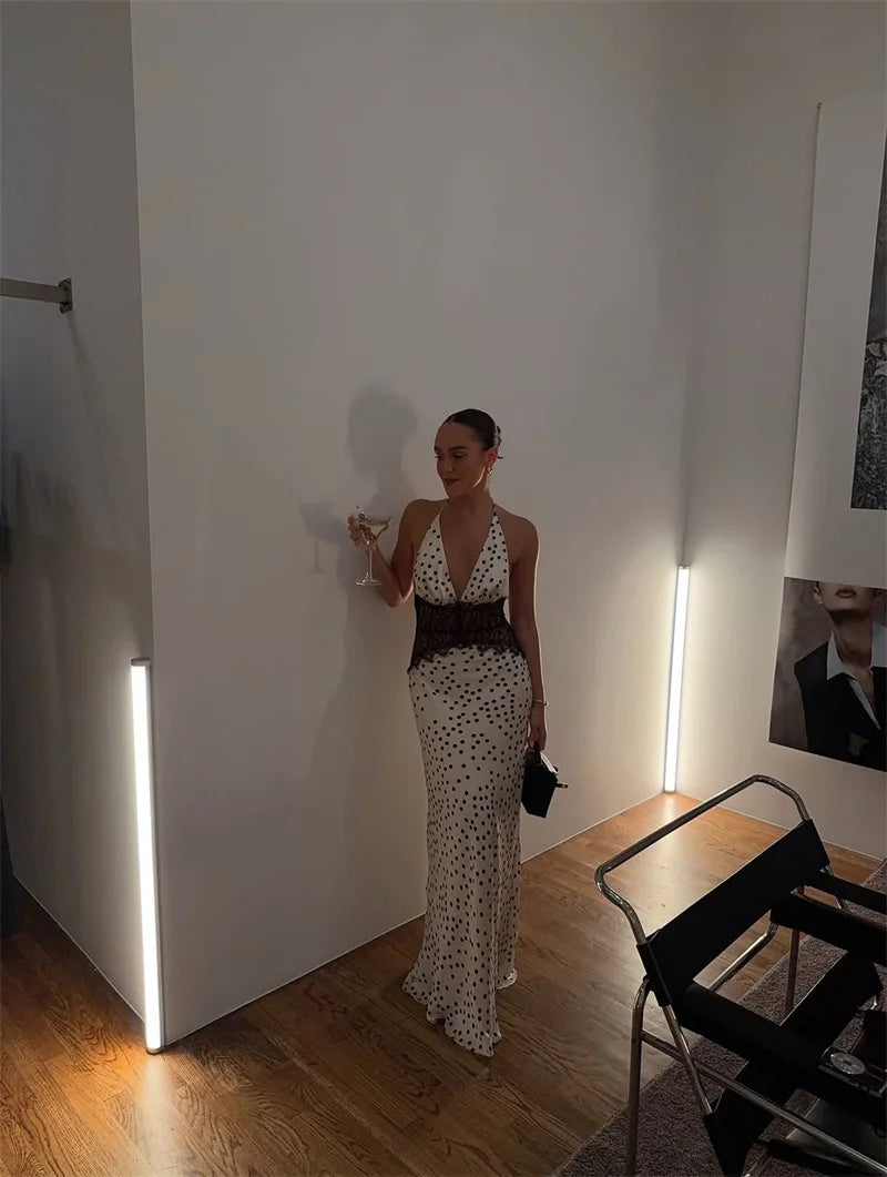 Polka Dot Passion Lace Maxi