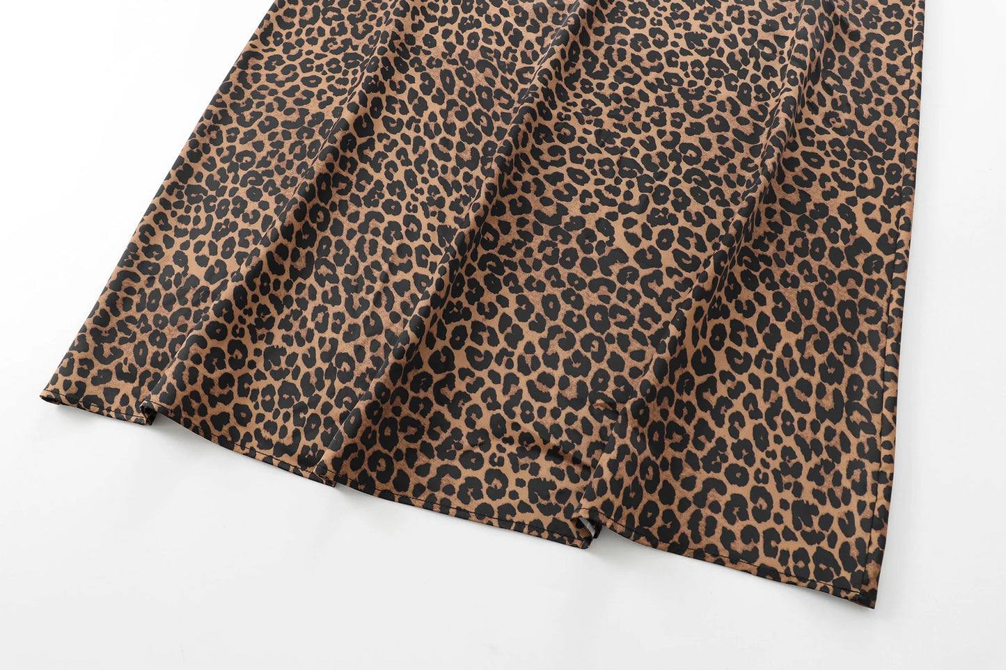 Leopard Print Long Skirt