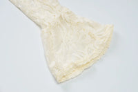 Lace Hollow Out Long Sleeve Sexy Mini Dress