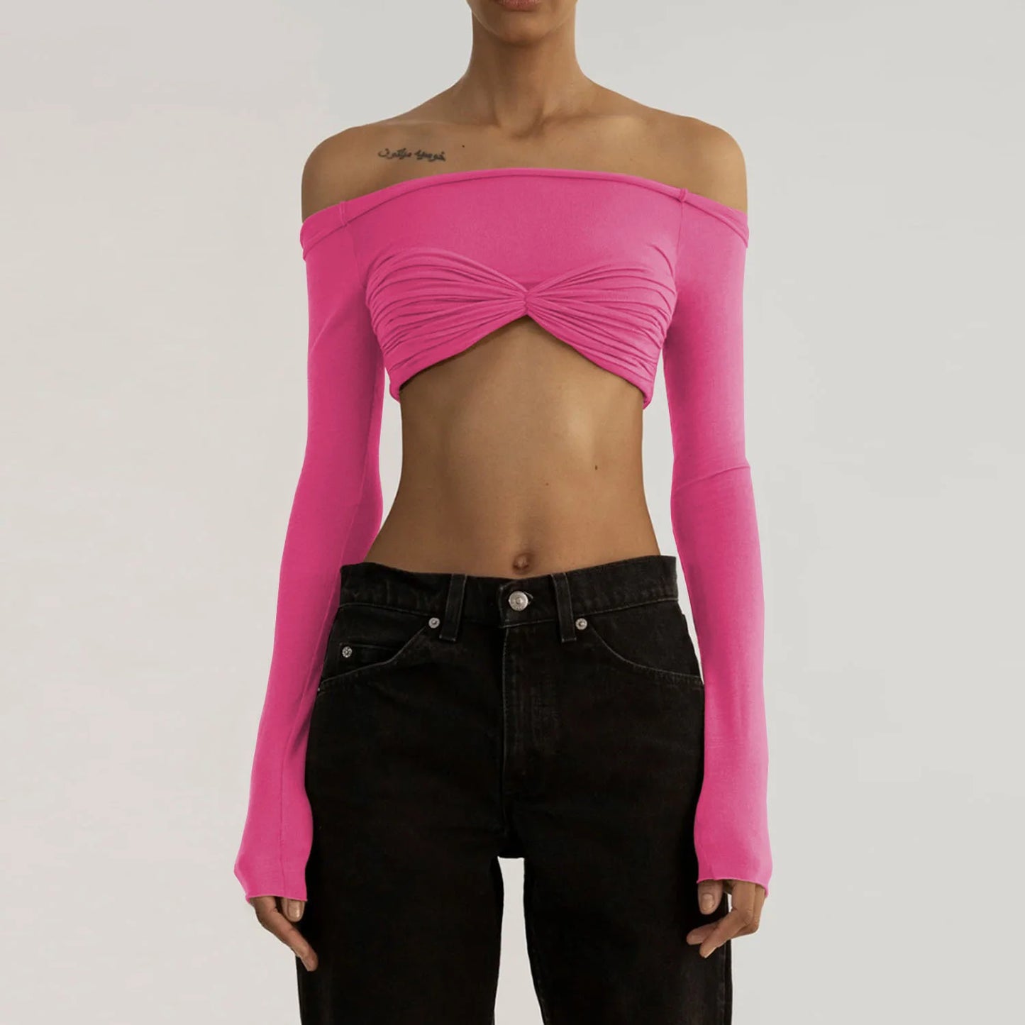 See Through Mesh Crop Top