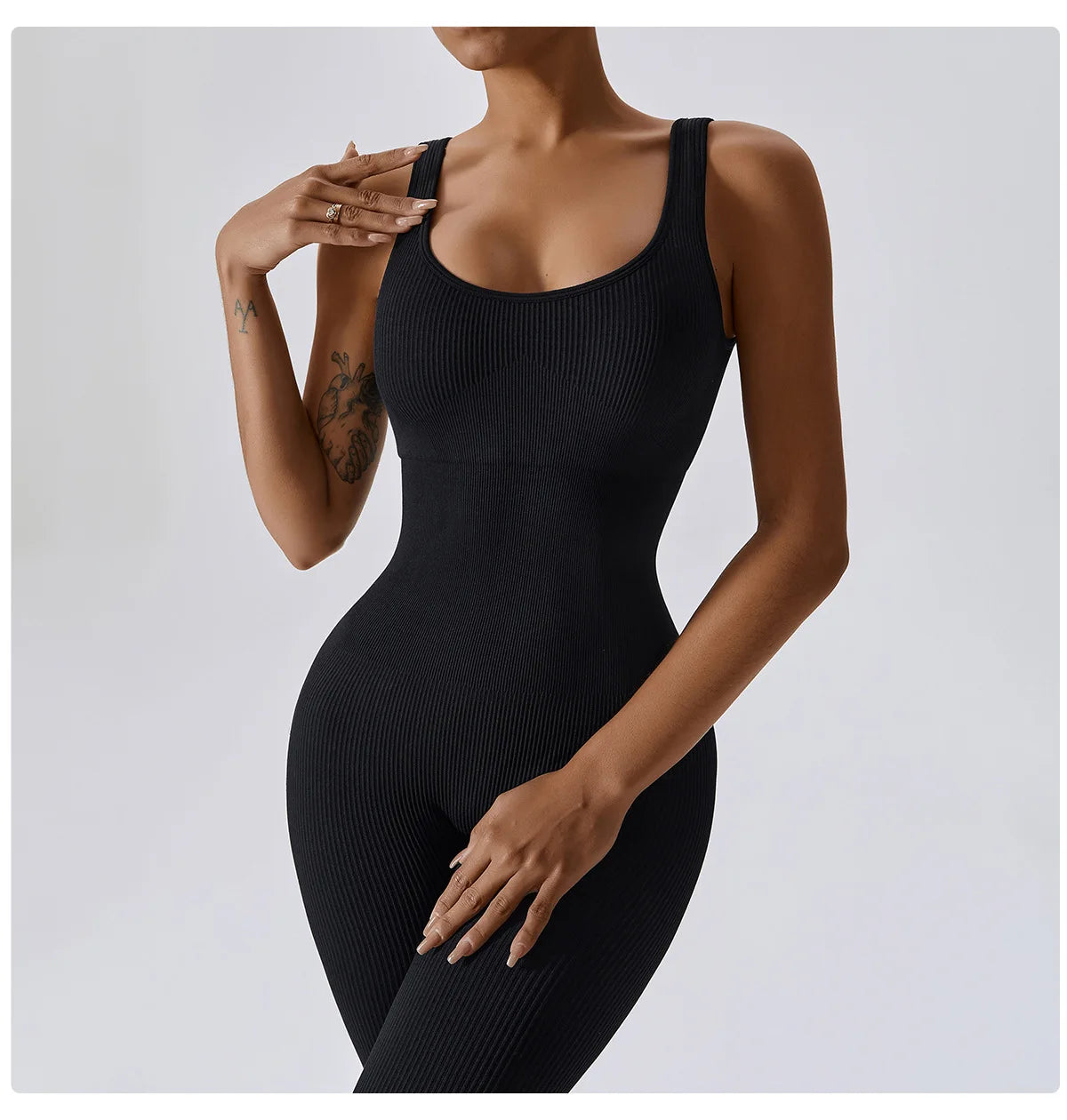Seamless One-Piece Yoga Jumpsuit
