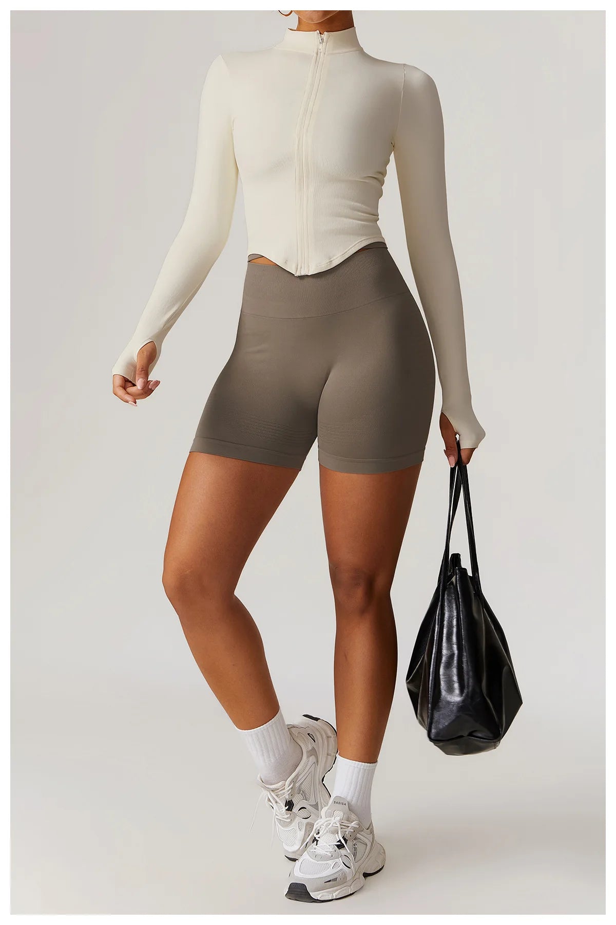 2pcs Seamless Yoga Short / Leggings Set