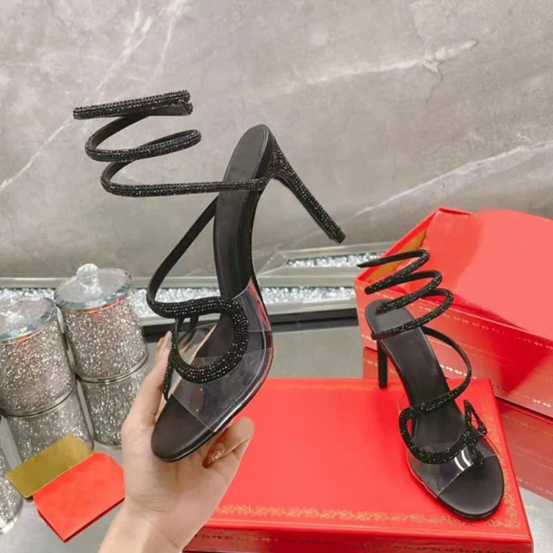 Black Magic Coil Heels