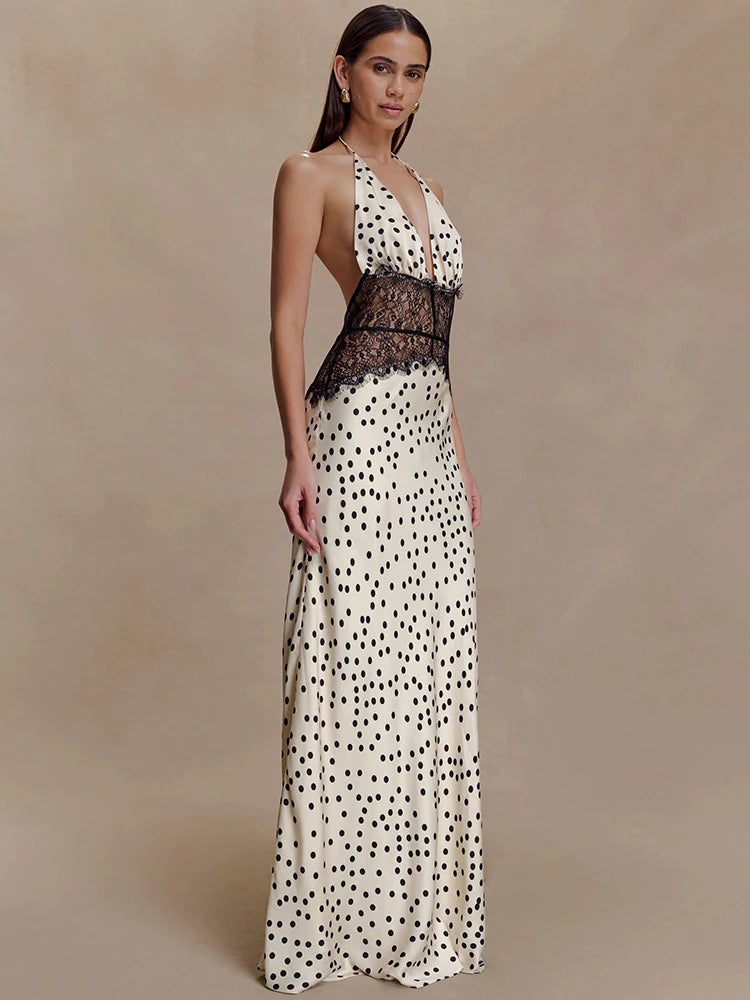 Polka Dot Passion Lace Maxi
