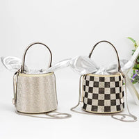 Rhinestones Diamond Evening Bucket Bag