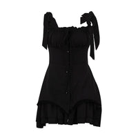 Sleeveless Ruffled Sexy Mini Dress
