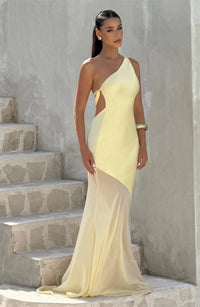 One Shoulder Backless Sexy Maxi Dress