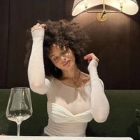 See Through Mesh Crop Top