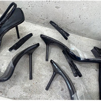 Star Style Pleat Design Elegant Stiletto Heels